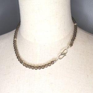 Smoky Quartz and Sterling Silver necklace